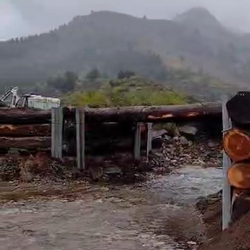 Peor es nada: Parques Nacionales instala un puente en un arroyo de Cuyin Manzano
