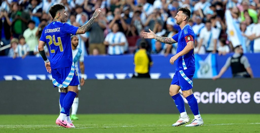 Argentina goleó a Guatemala en el último amistoso en Estados Unidos