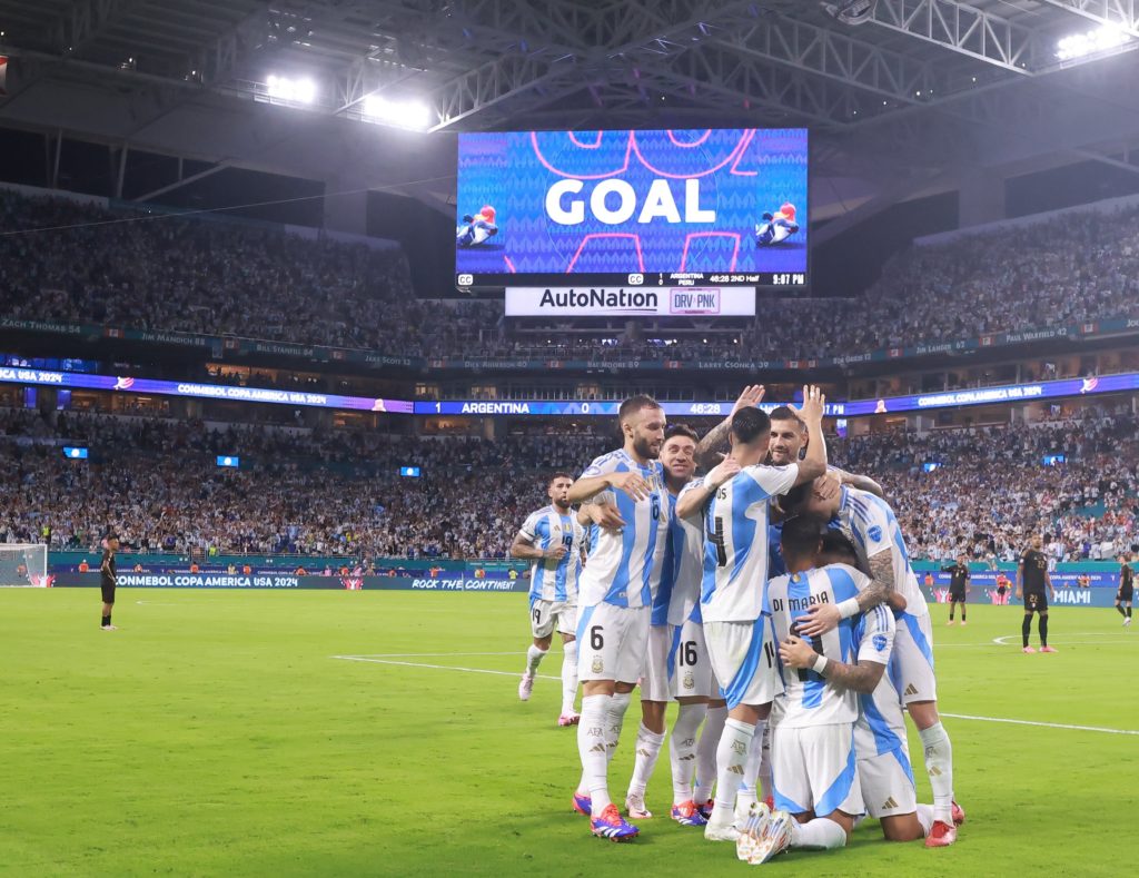 Argentina le ganó a Perú en Miami