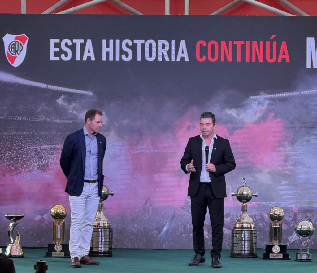 Gallardo se presentó como director técnico en River Plate