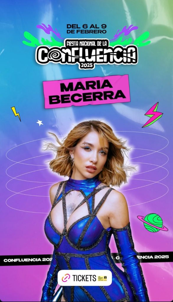 María Becerra confirmada para cerrar la Fiesta de la Confluencia 2025
