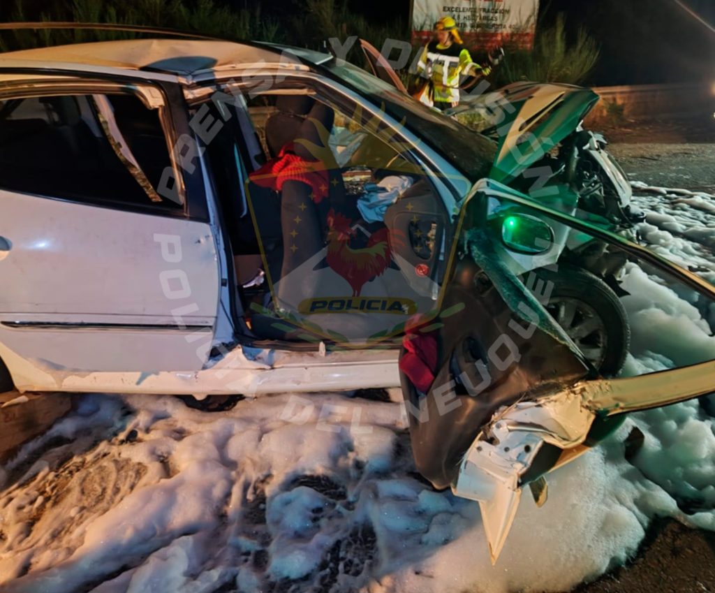 Accidente en la Ruta 40 provocó tres heridos graves
