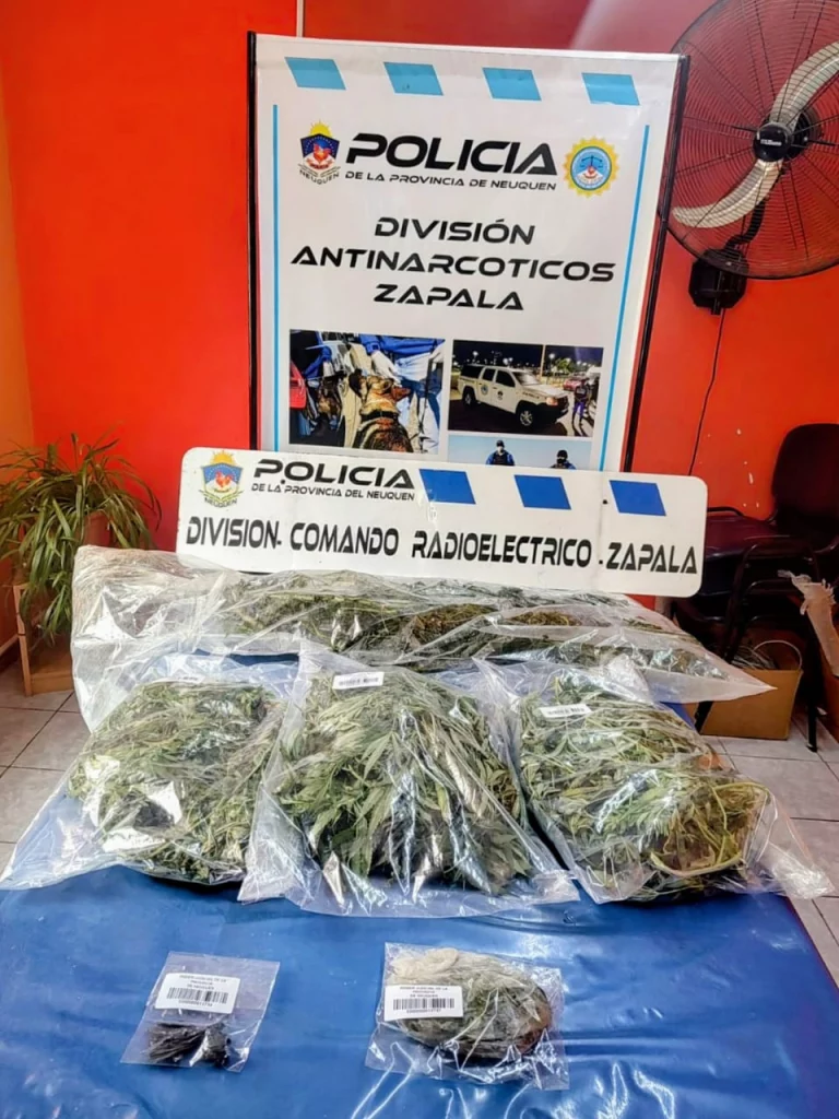 Descubren a tres adolescentes vendiendo marihuana en un descampado de Zapala