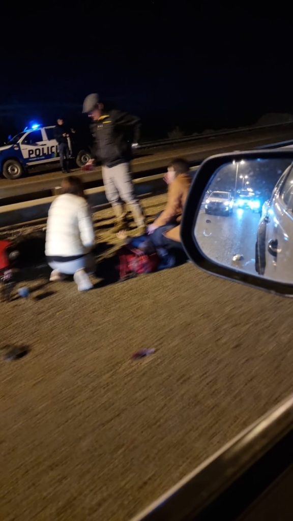 Otro viernes demorado en la Ruta 7: Un fuerte choque provocó la interrupción del tránsito