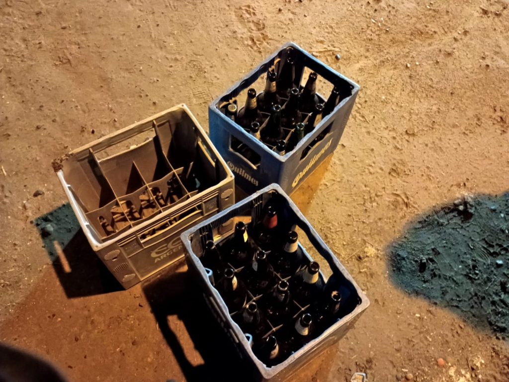 No hubo brindis: Robaban cajones de cerveza y la policía los atrapó
